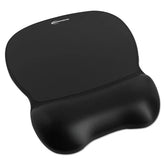 Innovera Gel Mouse Pad with Wrist Rest, 9.62 x 8.25, Black (IVR51450)