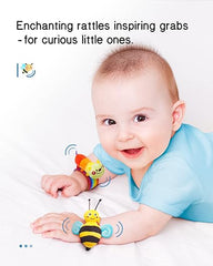 Infinno Baby Wrist Rattle Socks and Foot Finder Set, Perfect Baby Toys for 0-12 Months Newborn Boys and Girls As Shower Gifts, Garden Bug Series