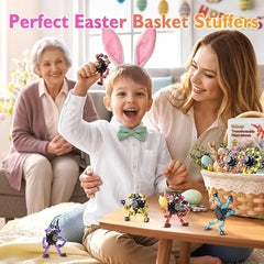 Easter Basket Stuffers,Transformable Fidget Spinners Toys 4 Pcs for Kids and Adults Stress Relief Sensory Toys for Boys and Girls Age 8-13 Fingertip Gyros Easter Party Favors Birthday Gifts for Teens