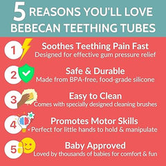 Teething Sticks for Babies 36+ Months – Super Soft Silicone Teething Aids, Infant Oral Soothing Relief Back Molars, Multicolor 6-Pack