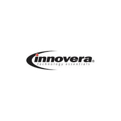 Innovera Mouse Pad with Fabric-Covered Gel Wrist Rest, 10.37 x 8.87, Black (IVR50448)