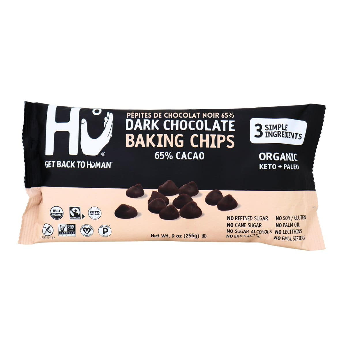 Hu Chips Baking Dk Chcolate, 7 oz